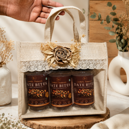 Premium Date Bites Gift Hamper (3 Boxes) | Healthy Corporate & Festive Gifting | Joshify Naturals
